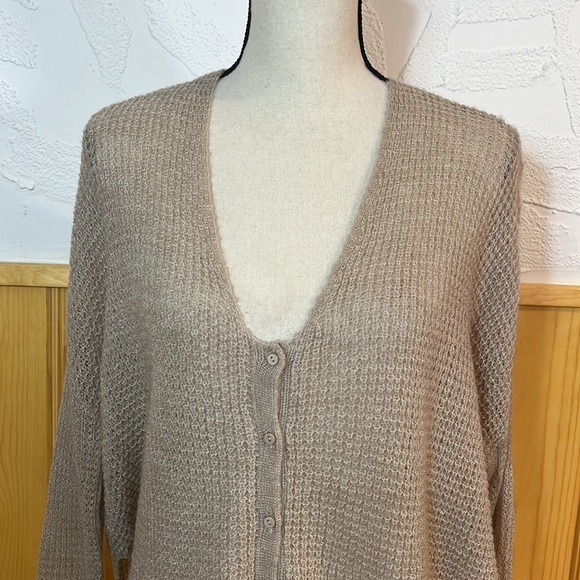 GXF Open Knit Button-Up Cardigan Sweater Sz-S - Picture 2 of 10